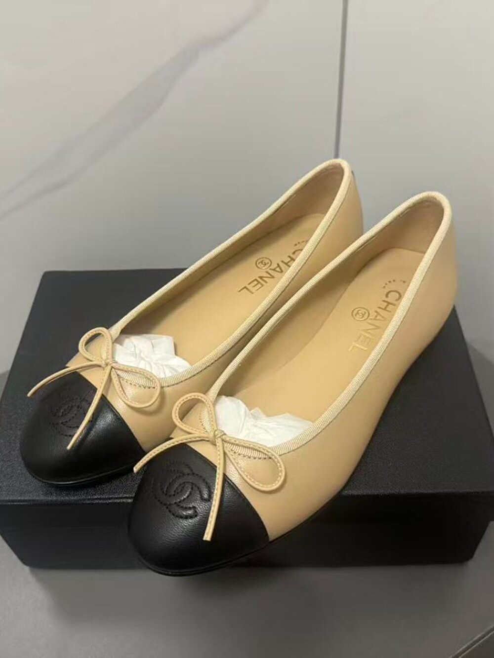 Chanel Women's Tan Flats